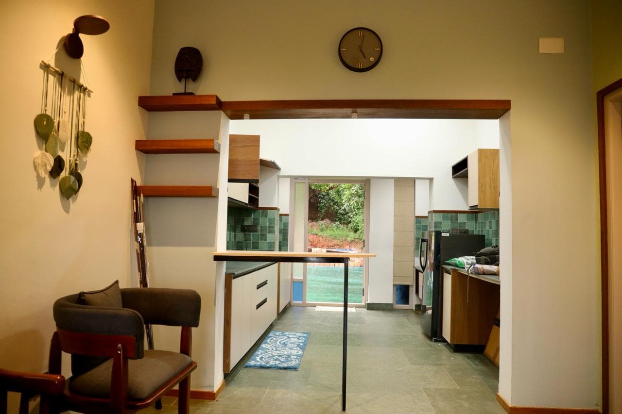 Kitchen area inside the beach house